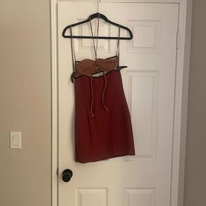 Small Nensi Donald Mini Dress in rusty pink